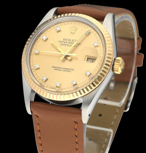 Montre Rolex Datejust - Montre automatique en or et acier, réf. 16013G (1986) 58 Facettes ROL/DJ1/1581