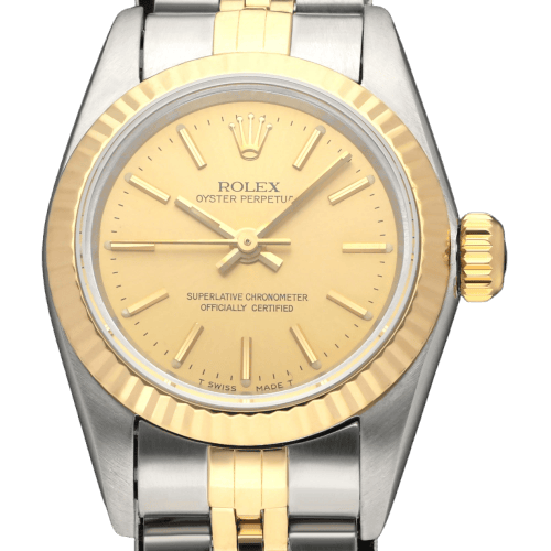 Montre Rolex Oyster Perpetual Lady 67193 - Montre automatique en or et acier, 1995 58 Facettes ROL/OOP/254