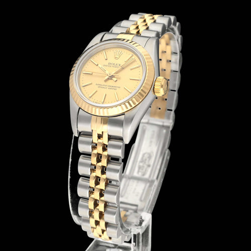 Montre Rolex Oyster Perpetual Lady 67193 - Montre automatique en or et acier, 1995 58 Facettes ROL/OOP/254