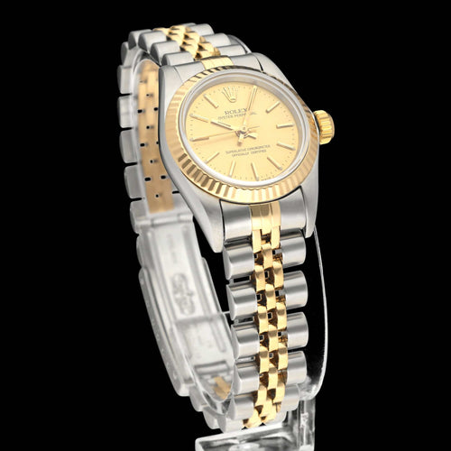 Montre Rolex Oyster Perpetual Lady 67193 - Montre automatique en or et acier, 1995 58 Facettes ROL/OOP/254