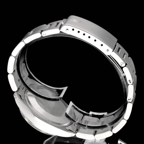 Montre Rolex Oyster Perpetual 34 - Montre automatique en acier, réf. 1005, 1978 58 Facettes ROL/OOP/257