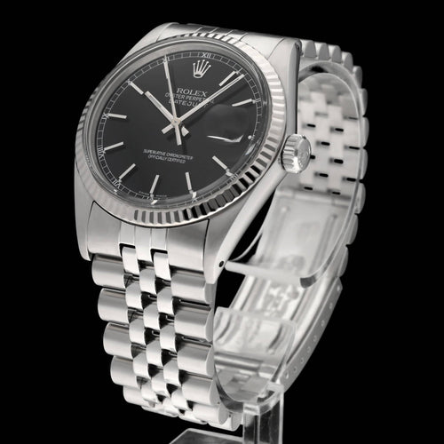 Montre Rolex - Montre Datejust 16014 automatique en acier, 1987, boîte et papiers 58 Facettes ROL/DJ1/1583
