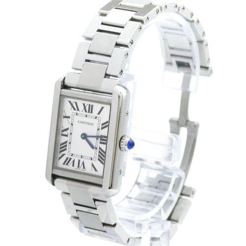 Montre Cartier - Montre Tank Solo à quartz en acier inoxydable 58 Facettes hmca1kull0