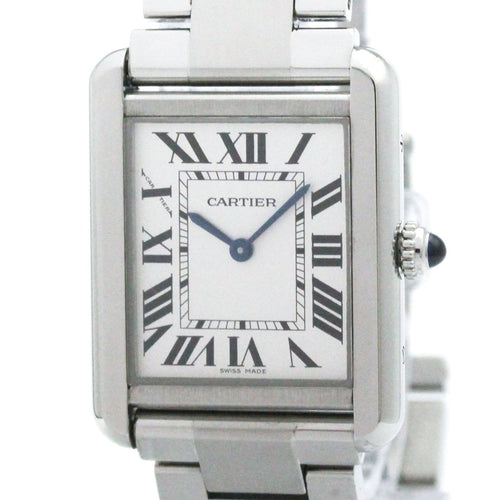 Montre Cartier - Montre Tank Solo à quartz en acier inoxydable 58 Facettes hmca1kull0
