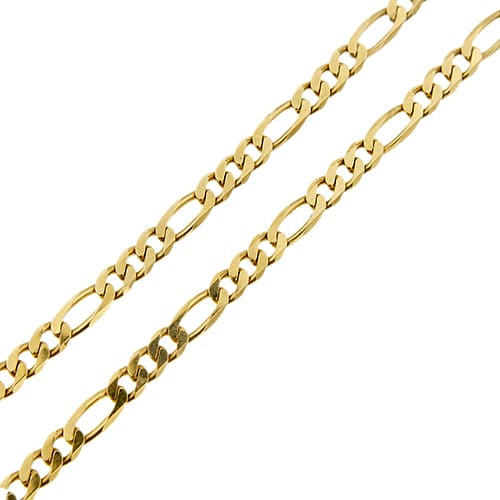Collier Chini - Collier maille Figaro en or jaune 18 ct 58 Facettes 37411