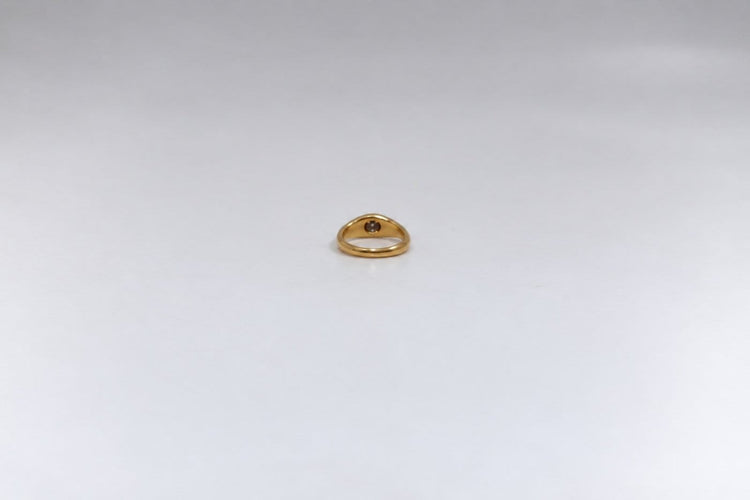 Bague 46.5 Bague jonc en or jaune 18k avec diamant 58 Facettes LP1949/RISB
