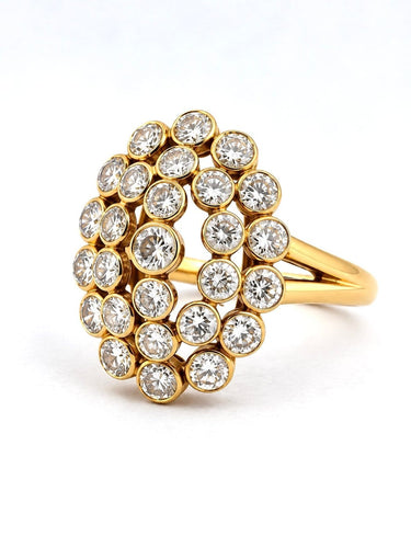Bague 50 Cartier - Bague vintage en or 18 carats et diamants 58 Facettes Ctv