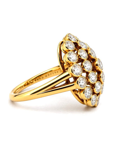 Bague 50 Cartier - Bague vintage en or 18 carats et diamants 58 Facettes Ctv