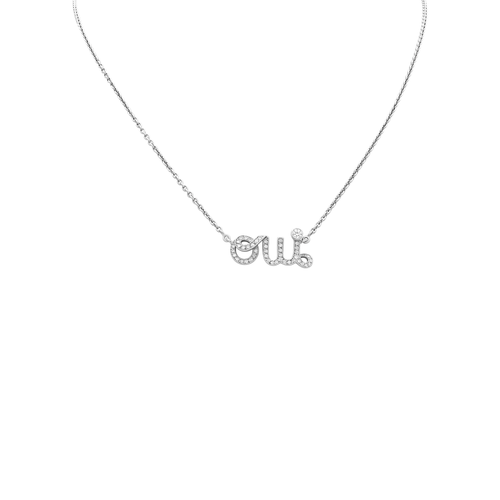 Collier Dior - Collier « Oui » Dioramour en or blanc 750/000 et diamants 58 Facettes 36068
