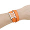Montre Hermès - Montre Heure H pour femme en acier, cadran orange 58 Facettes 35997