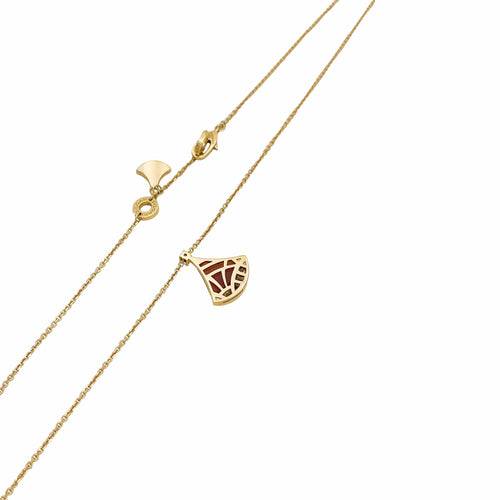 Collier Bulgari - Collier Divas' Dream en or rose 750, cornaline et diamants 58 Facettes 36081