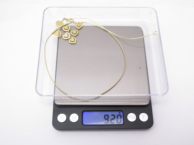 Collier O.J. Perrin - Collier Légendes à 6 cœurs en or jaune 18k 58 Facettes 277372