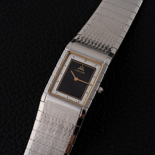 Montre Seiko Credor Signo Elegance « Tank » - Montre femme à quartz 58 Facettes TOT-11967