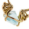Bague 57 Bague vintage en or rose 18 ct avec aigue-marine 6,50 ct 58 Facettes 28613