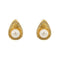 Boucles d'oreilles Boucles d’oreilles goutte en or jaune 18 ct, perles et diamants 58 Facettes 20795