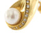 Boucles d'oreilles Boucles d’oreilles goutte en or jaune 18 ct, perles et diamants 58 Facettes 20795