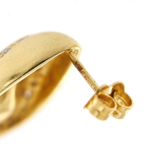 Boucles d'oreilles Boucles d’oreilles goutte en or jaune 18 ct, perles et diamants 58 Facettes 20795