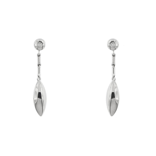 Boucles d'oreilles Chimento - Boucles d’oreilles pendantes en or blanc 18 ct et diamants 58 Facettes 35531