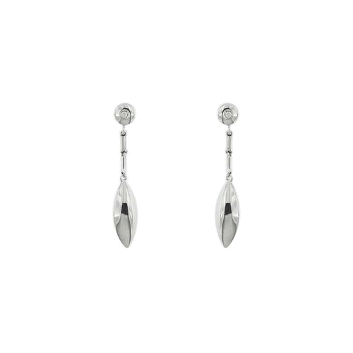 Boucles d'oreilles Chimento - Boucles d’oreilles pendantes en or blanc 18 ct et diamants 58 Facettes 35531