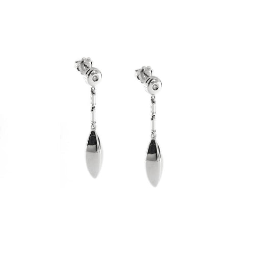 Boucles d'oreilles Chimento - Boucles d’oreilles pendantes en or blanc 18 ct et diamants 58 Facettes 35531
