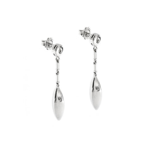 Boucles d'oreilles Chimento - Boucles d’oreilles pendantes en or blanc 18 ct et diamants 58 Facettes 35531