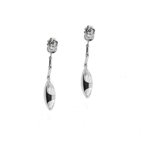 Boucles d'oreilles Chimento - Boucles d’oreilles pendantes en or blanc 18 ct et diamants 58 Facettes 35531