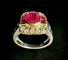 Bague 53.5 Bague en or blanc 18 carats, rubis birman 1,20 ct, diamants, certificat ALGT 58 Facettes Bague 230901