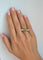 Bague 51 Bague dôme en or jaune 14 carats, corail blanc crème et diamants 58 Facettes bague 230909