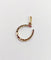 Pendentif Pendentif - Fer à cheval en or 18k, diamants taille rose et rubis synthétiques 58 Facettes A07796