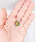 Pendentif Pendentif fleur victorien en or 18k, perle, turquoises et diamants taille rose (vers 1890) 58 Facettes A07506