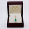 Pendentif Pendentif goutte en or jaune 14 kt, émeraude de Zambie et diamant 58 Facettes P0013