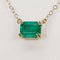 Collier Collier en or jaune 14 carats avec émeraude naturelle certifiée IGI de 1,50 ct 58 Facettes P0015