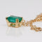 Collier Collier en or jaune 14 carats avec émeraude naturelle certifiée IGI de 1,50 ct 58 Facettes P0015