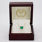 Collier Collier en or jaune 14 carats avec émeraude naturelle certifiée IGI de 1,50 ct 58 Facettes P0015