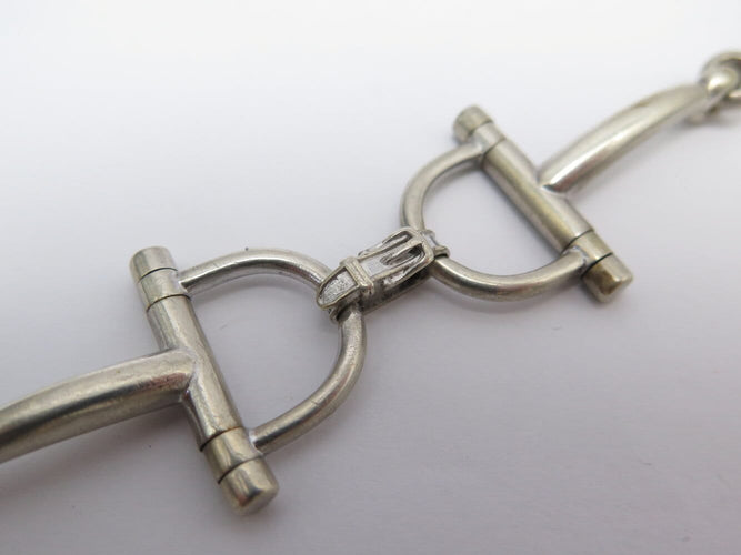 Bracelet Hermès - Bracelet Mors en argent 800 par Gaétan de Percin, 18,8 cm 58 Facettes 277350