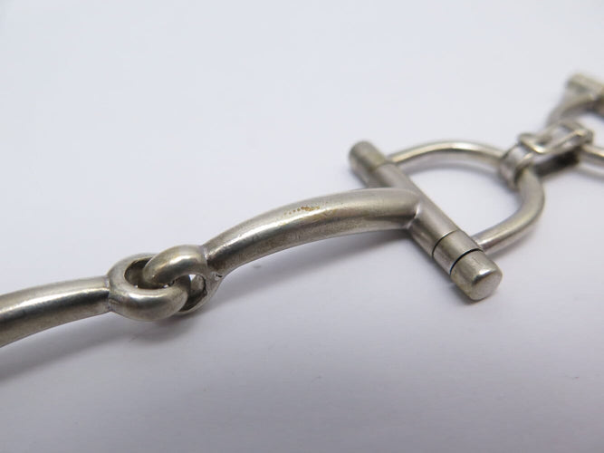 Bracelet Hermès - Bracelet Mors en argent 800 par Gaétan de Percin, 18,8 cm 58 Facettes 277350