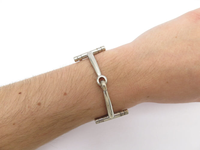 Bracelet Hermès - Bracelet Mors en argent 800 par Gaétan de Percin, 18,8 cm 58 Facettes 277350