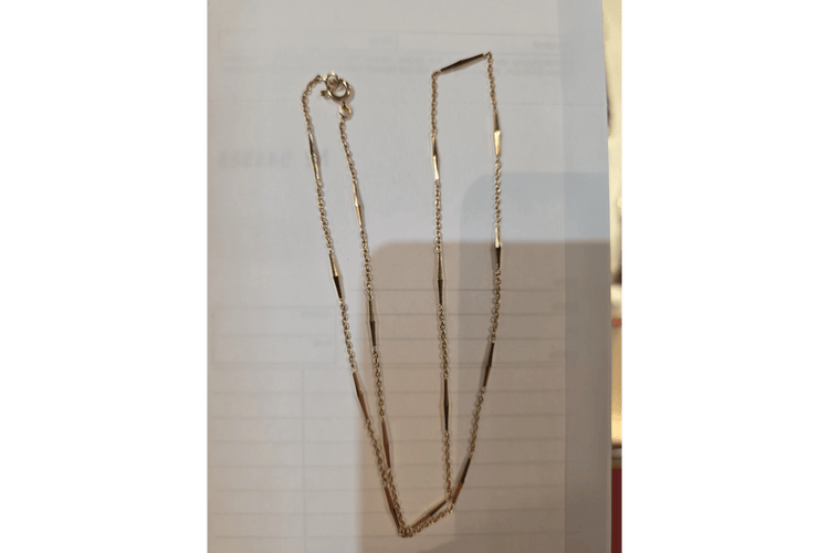Collier Chaîne Art déco en or jaune 18 carats 58 Facettes B982