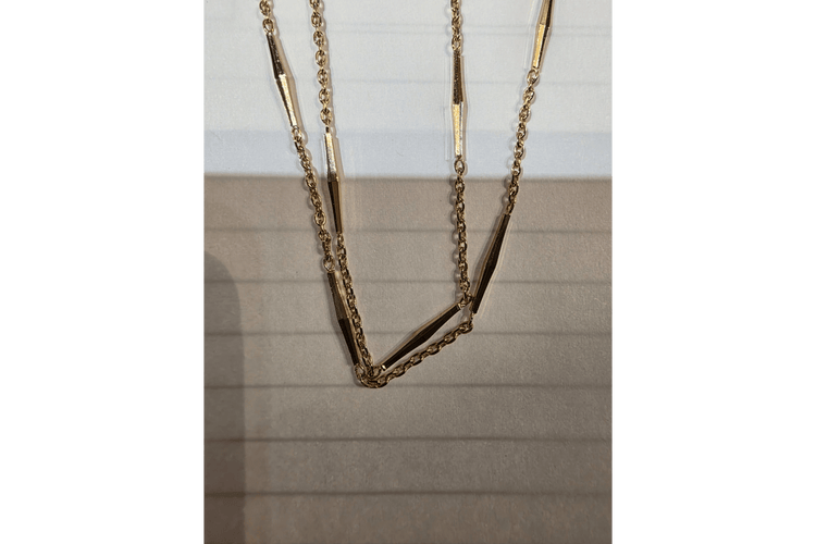 Collier Chaîne Art déco en or jaune 18 carats 58 Facettes B982