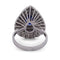 Bague 58 Bague en or blanc 18 kt, saphir taille poire et diamants 58 Facettes AN338 (00329)