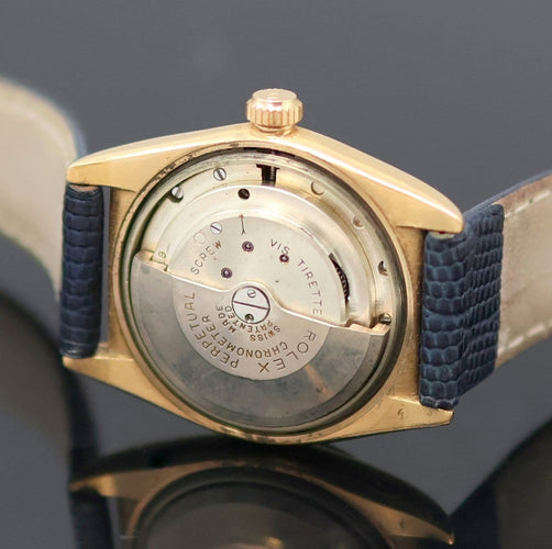 Montre Rolex - Montre « Ovetto » Bubbleback en or rose 18 carats, réf. 3372, vers 1945 58 Facettes RO-900