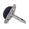Bague 58 Bague vintage en or blanc 18 ct, opale et diamants 58 Facettes AN161 (00419)