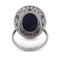 Bague 58 Bague vintage en or blanc 18 ct, opale et diamants 58 Facettes AN161 (00419)
