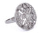 Bague 53 Bague Art déco en or blanc 18 ct et diamants 58 Facettes AN270 (00119)