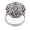 Bague 53 Bague Art déco en or blanc 18 ct et diamants 58 Facettes AN270 (00119)