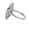 Bague 53 Bague Art déco en or blanc 18 ct et diamants 58 Facettes AN270 (00119)
