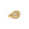 Bague 50.5 Bague dôme en or jaune 18 carats et diamants, 1,10 carat 58 Facettes BD224