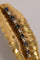 Broche Broche feuille vintage en or jaune, saphirs et diamants 58 Facettes