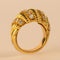 Bague 49 FRED - Bague vintage en or jaune 18 carats et diamants 58 Facettes