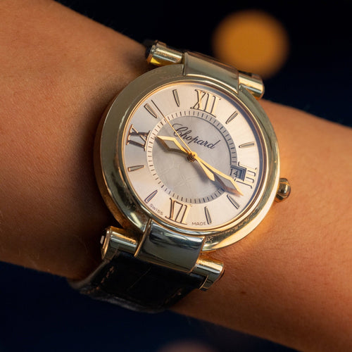 Montre Chopard - Montre Impériale en or jaune 18 carats, bracelet en cuir 58 Facettes